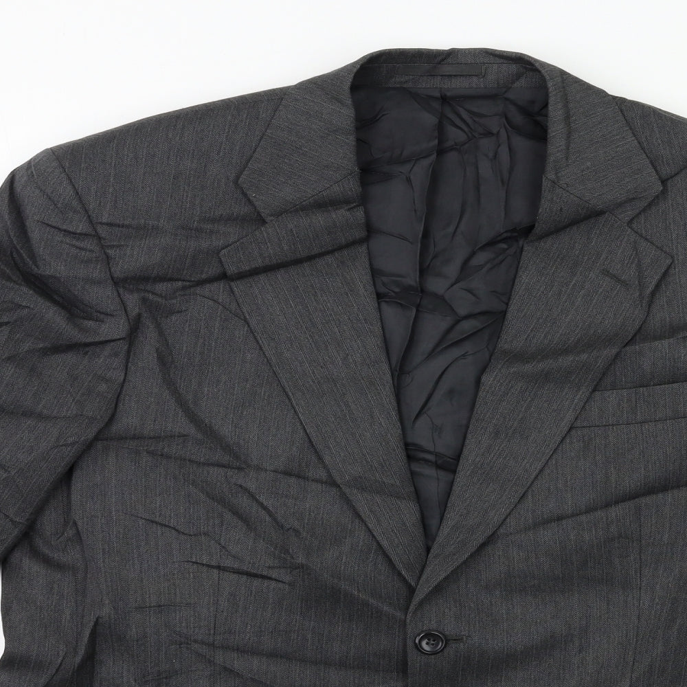Preworn Mens Grey   Jacket Suit Jacket Size 42