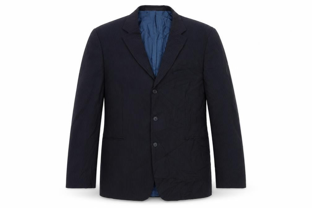 Marks and Spencer Mens Blue Striped  Jacket Suit Jacket Size 44