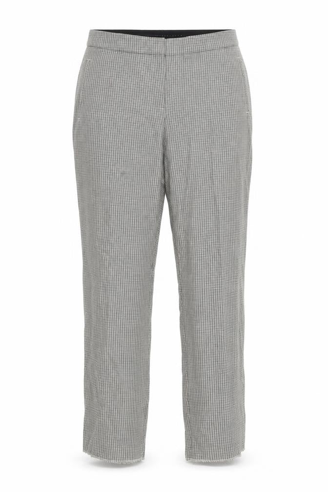 Marks and Spencer Womens Beige Check  Trousers  Size 14 L30 in