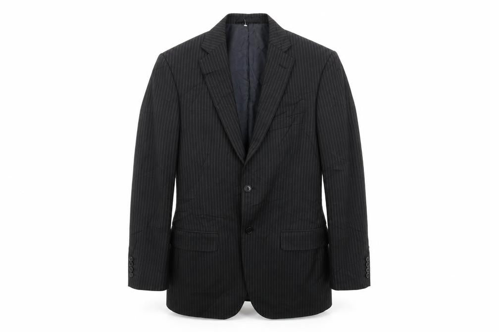 Marks and Spencer Mens Grey Striped  Jacket Suit Jacket Size 38