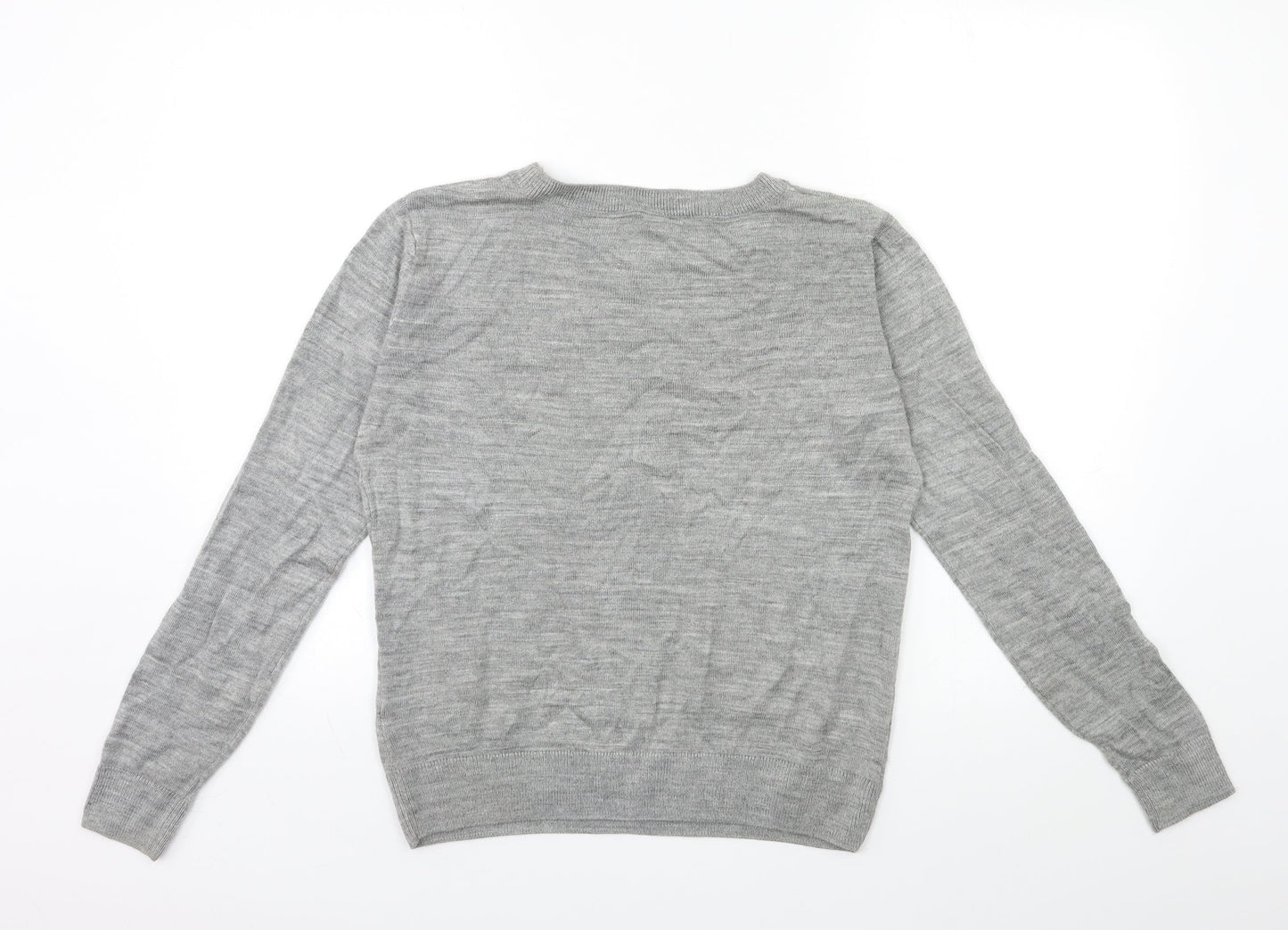 Marks and Spencer Womens Grey  Knit Pullover Jumper Size S