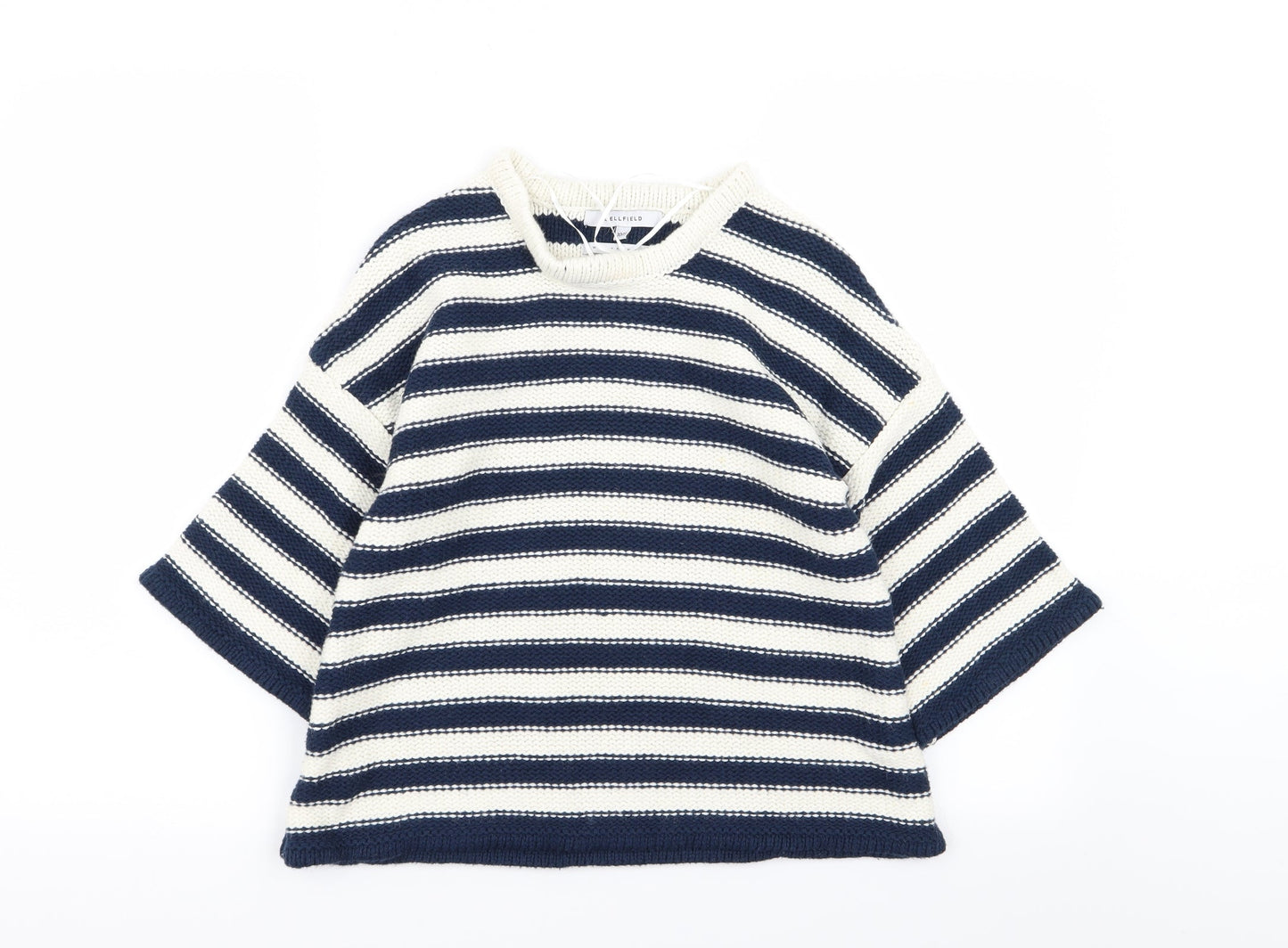 Bellfield Womens Multicoloured Striped  Pullover Jumper Size 10