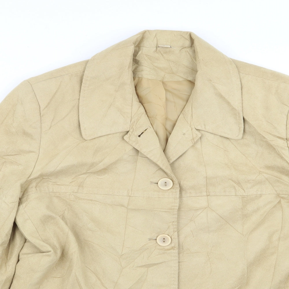 EWM Womens Yellow   Jacket Blazer Size 12