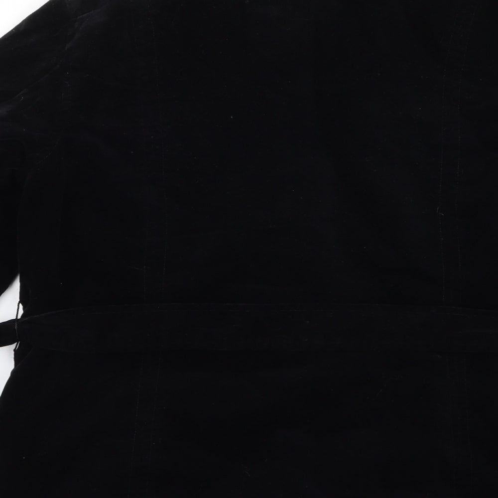 DASH Womens Black   Overcoat Coat Size 10