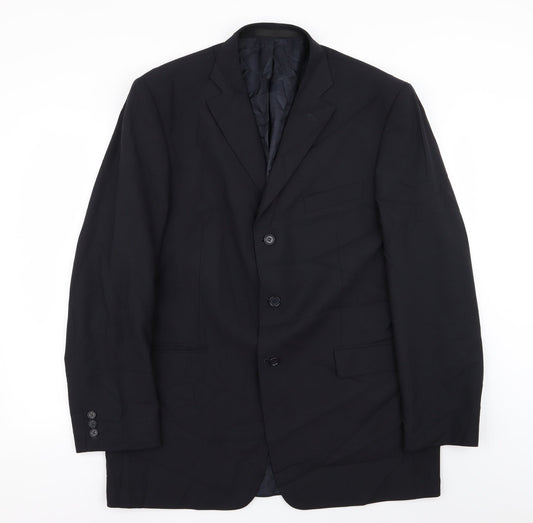 M&S Mens Blue   Jacket Blazer Size 44