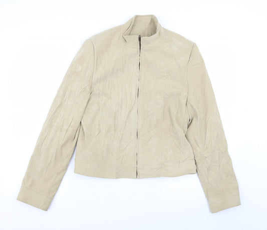 NL Collection Womens Beige   Jacket  Size 14
