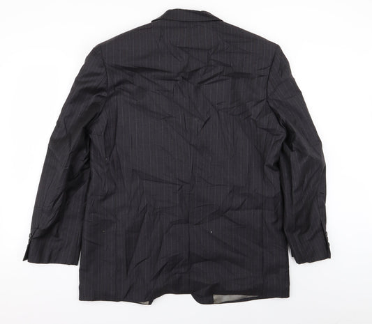 M&S Mens Grey Striped  Jacket Blazer Size 42