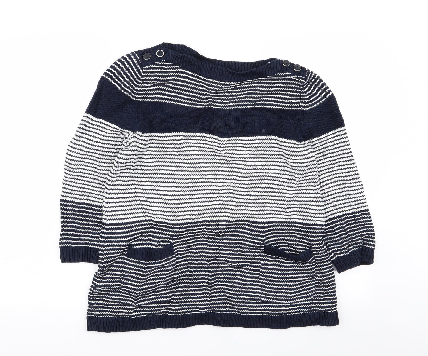 Wallis Womens Multicoloured Striped  Pullover Jumper Size S