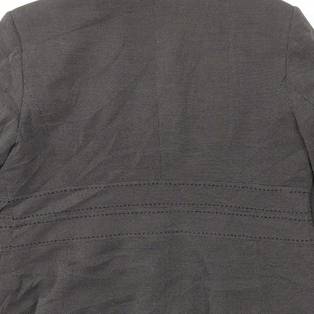 M&S Womens Grey   Jacket Blazer Size 14
