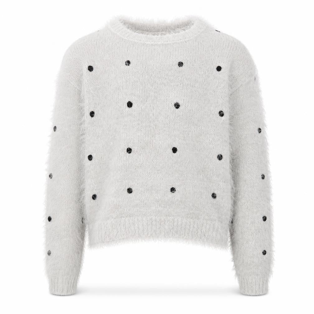 YD Girls Grey Spotted  Pullover Hoodie Size 8-9 Years