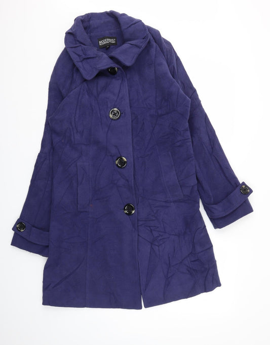 MODERNIST Womens Purple   Jacket Coat Size M