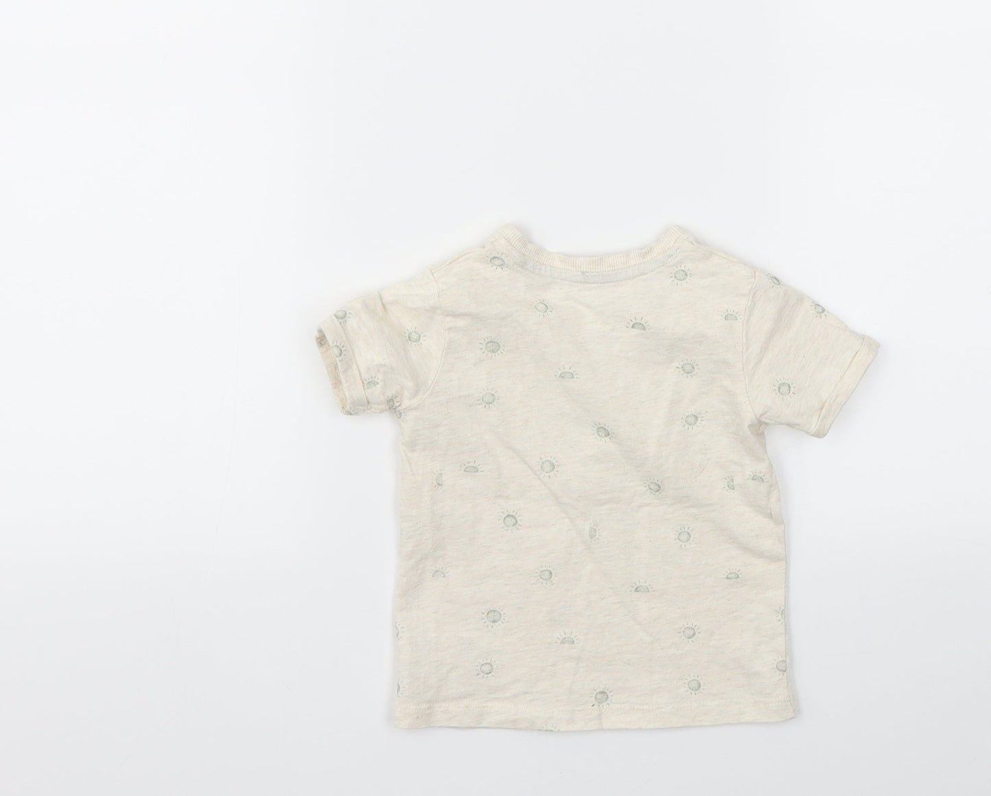 George Boys Beige   Basic T-Shirt Size 9-12 Months
