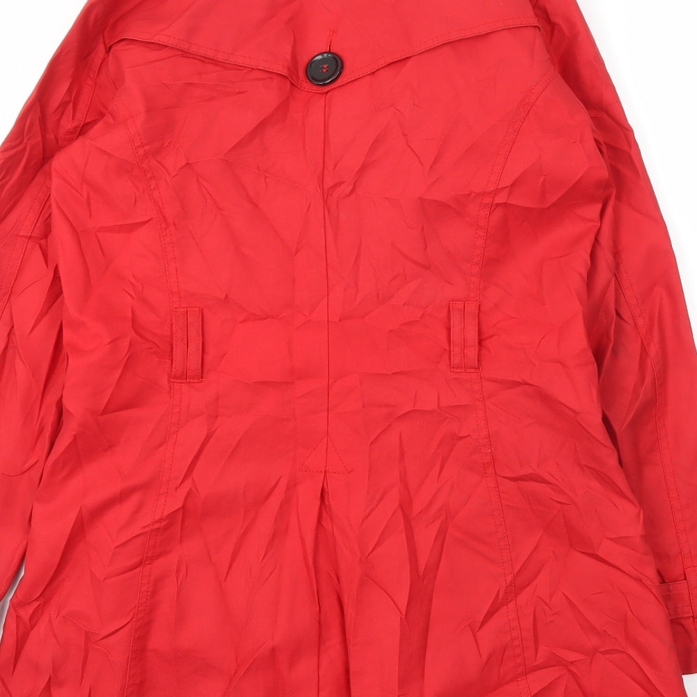 H&M Womens Red   Jacket Coat Size 10