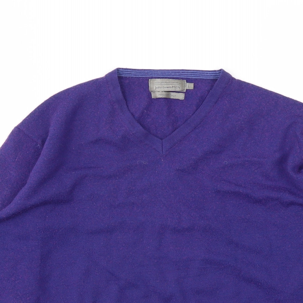 jhon lewis  Mens Purple   Pullover Sweatshirt Size S