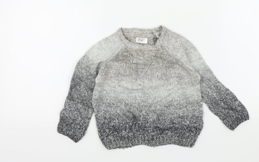 F&F Boys Grey   Pullover Jumper Size 9-12 Months