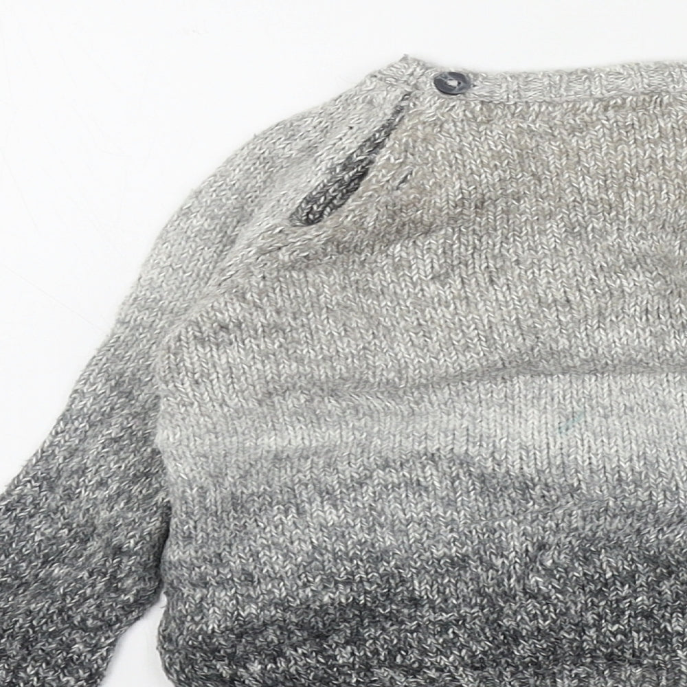 F&F Boys Grey   Pullover Jumper Size 9-12 Months
