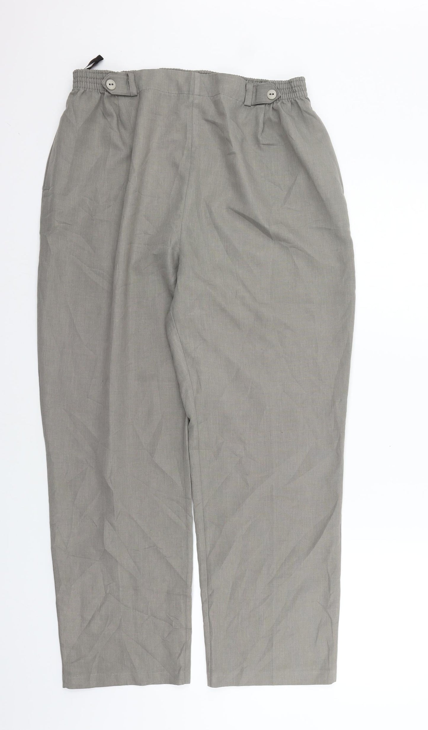 BHS Womens Green   Trousers  Size 14 L25 in