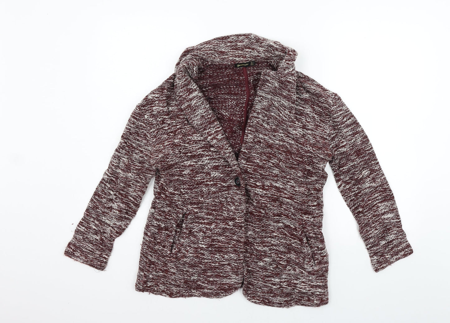 Stradivarius Womens Red   Cardigan Jumper Size S