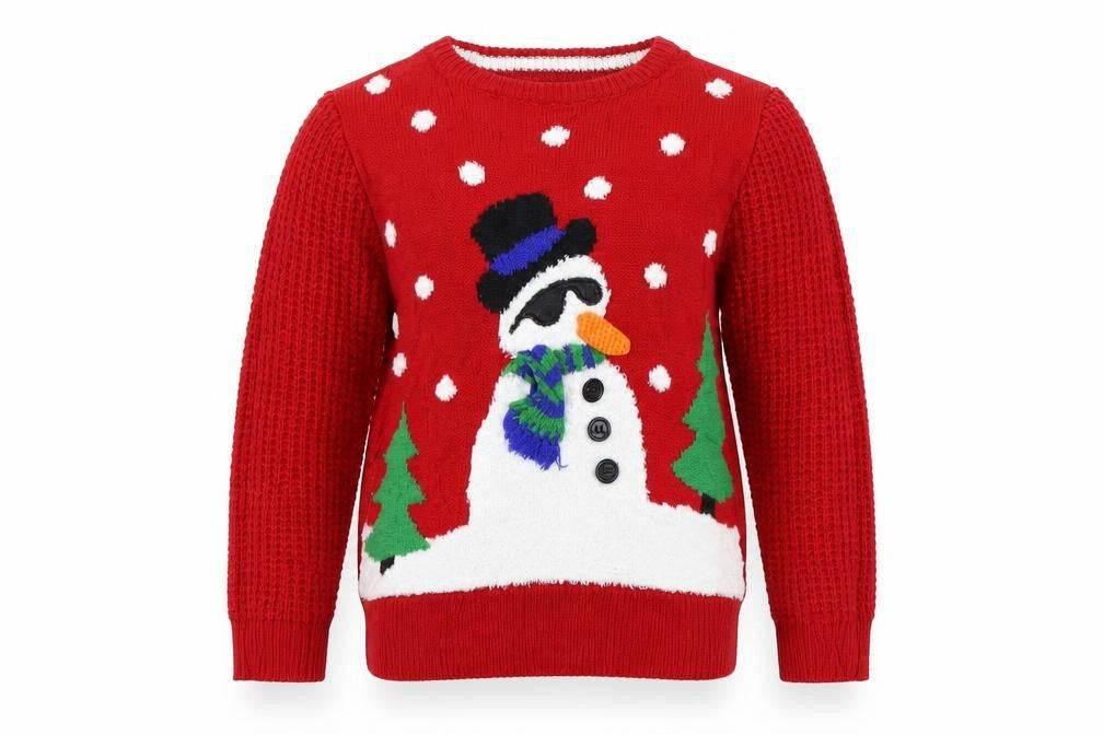 Primark Girls Red   Pullover Jumper Size 4-5 Years  - christams