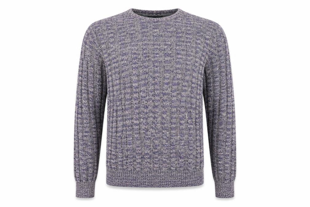 Front view of ASOS men’s blue jumper, size S