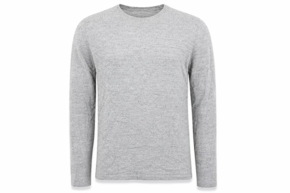 Front view of ASOS men’s grey jumper, size S