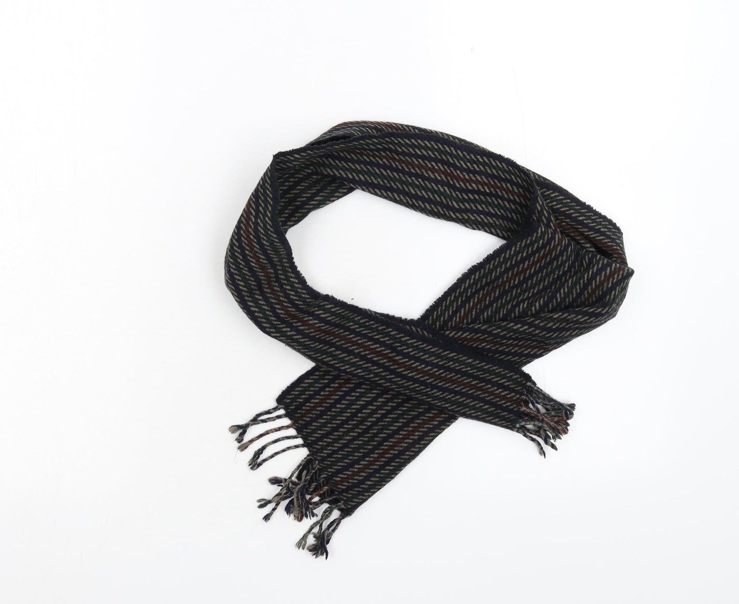 Preworn Unisex Multicoloured Striped   Scarf