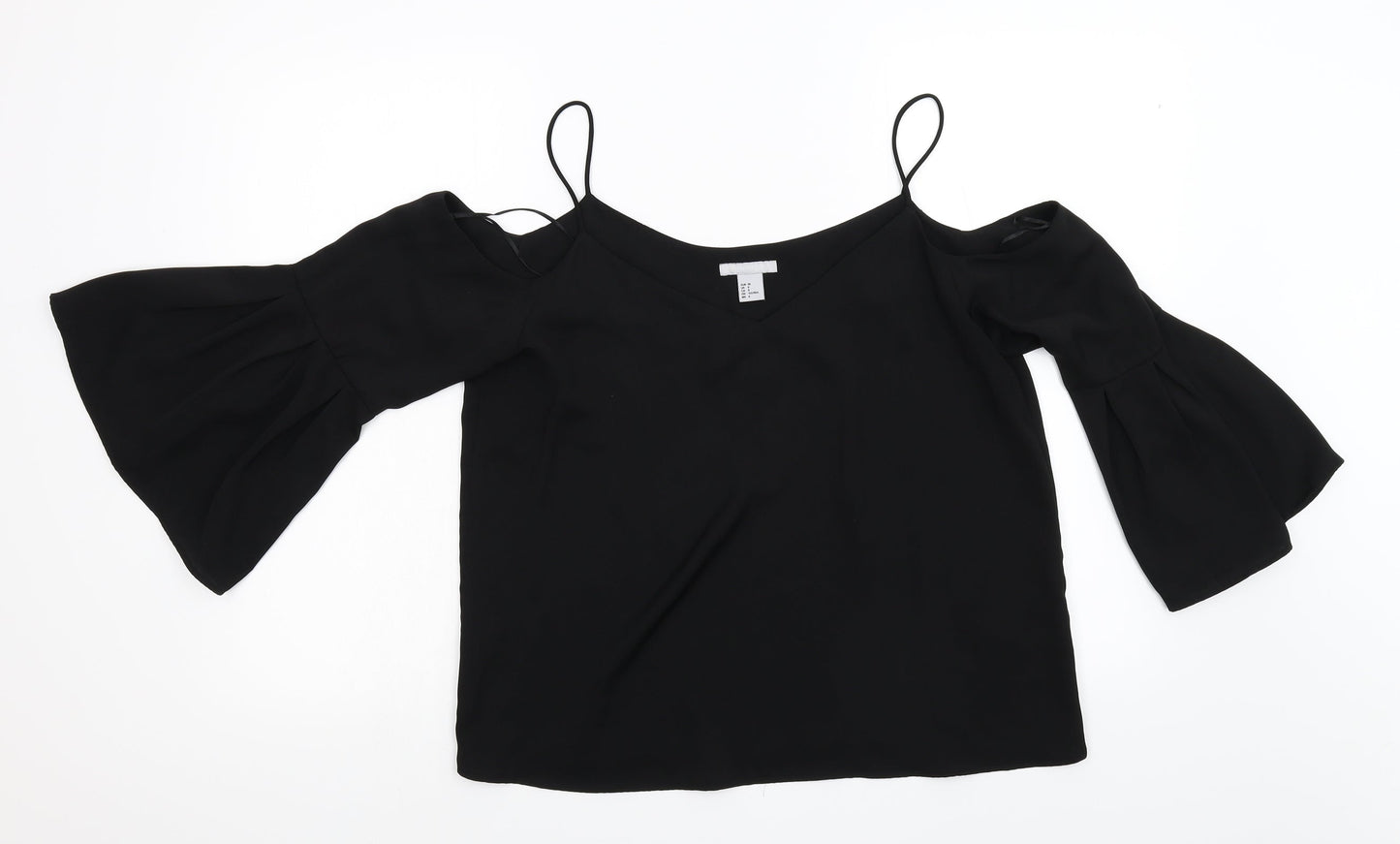 H&M Womens Black   Tunic Blouse Size 8