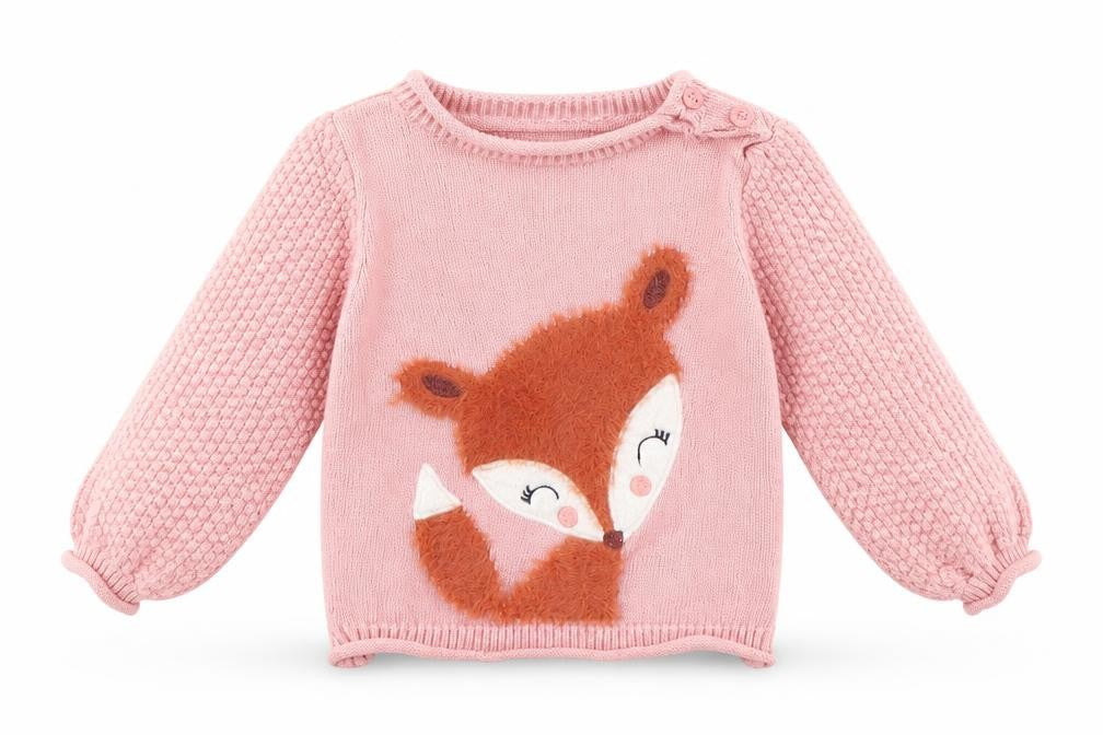 Nutmeg Baby Pink   Pullover Jumper Size 3-6 Months  - Deer