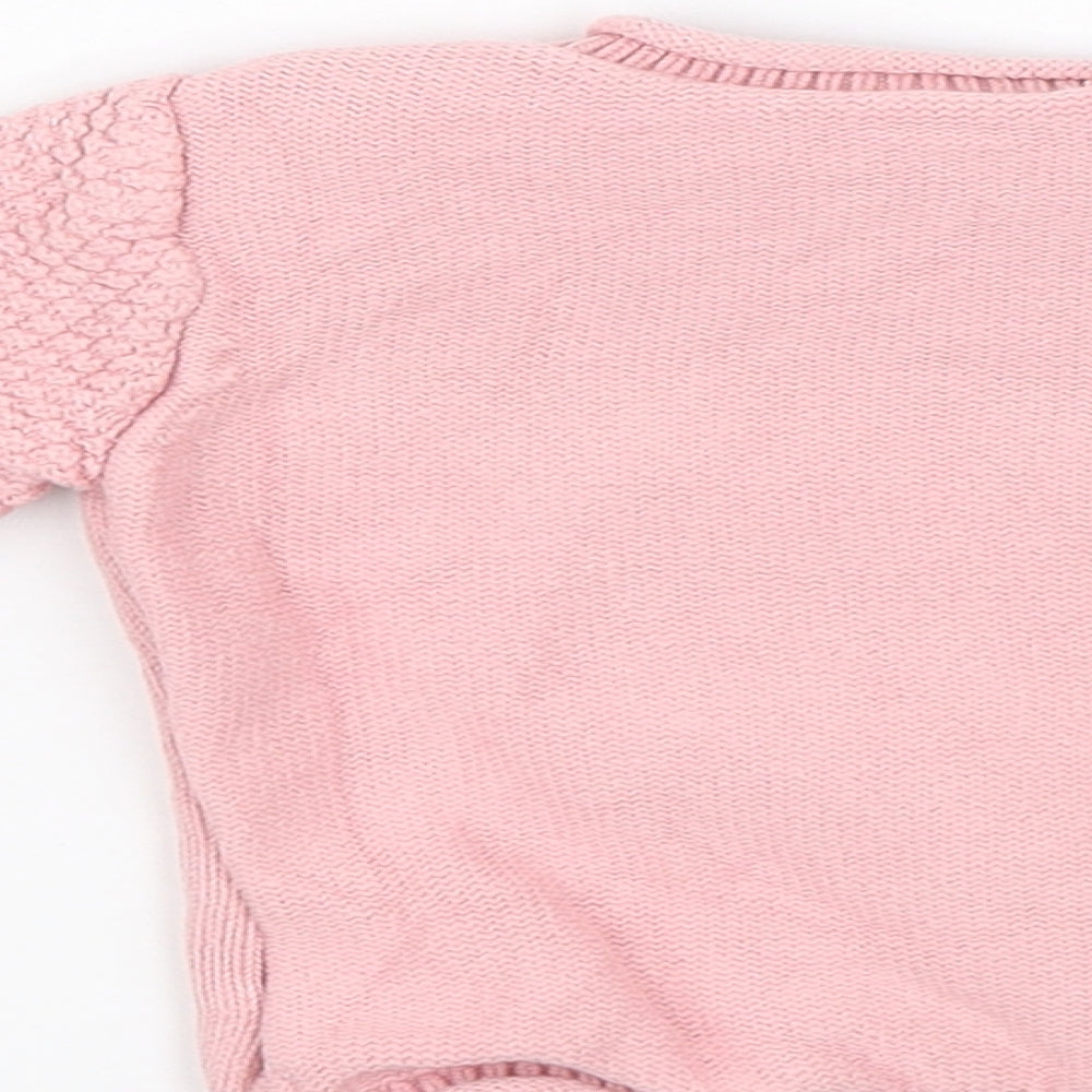Nutmeg Baby Pink   Pullover Jumper Size 3-6 Months  - Deer