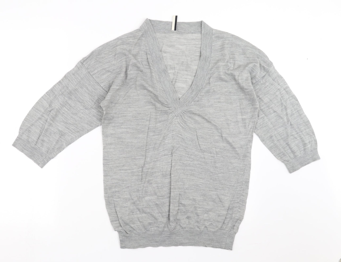 Topshop Womens Grey  Knit Pullover Jumper Size 12
