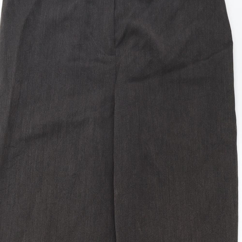 Mia Moda Womens Grey   Trousers  Size 14 L29 in