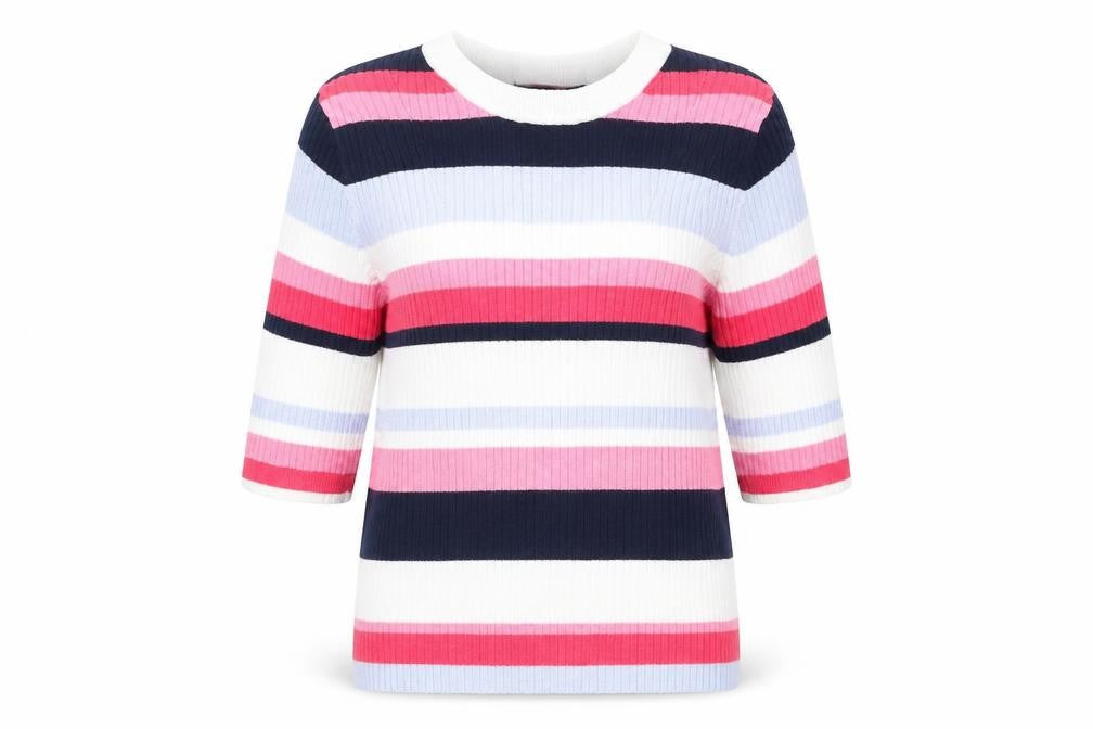 Marks and Spencer Womens Multicoloured Striped  Pullover Jumper Size 12