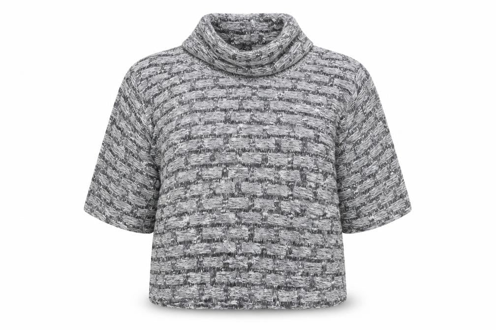 Front view of Principles women’s grey knit jumper, size UK 14
