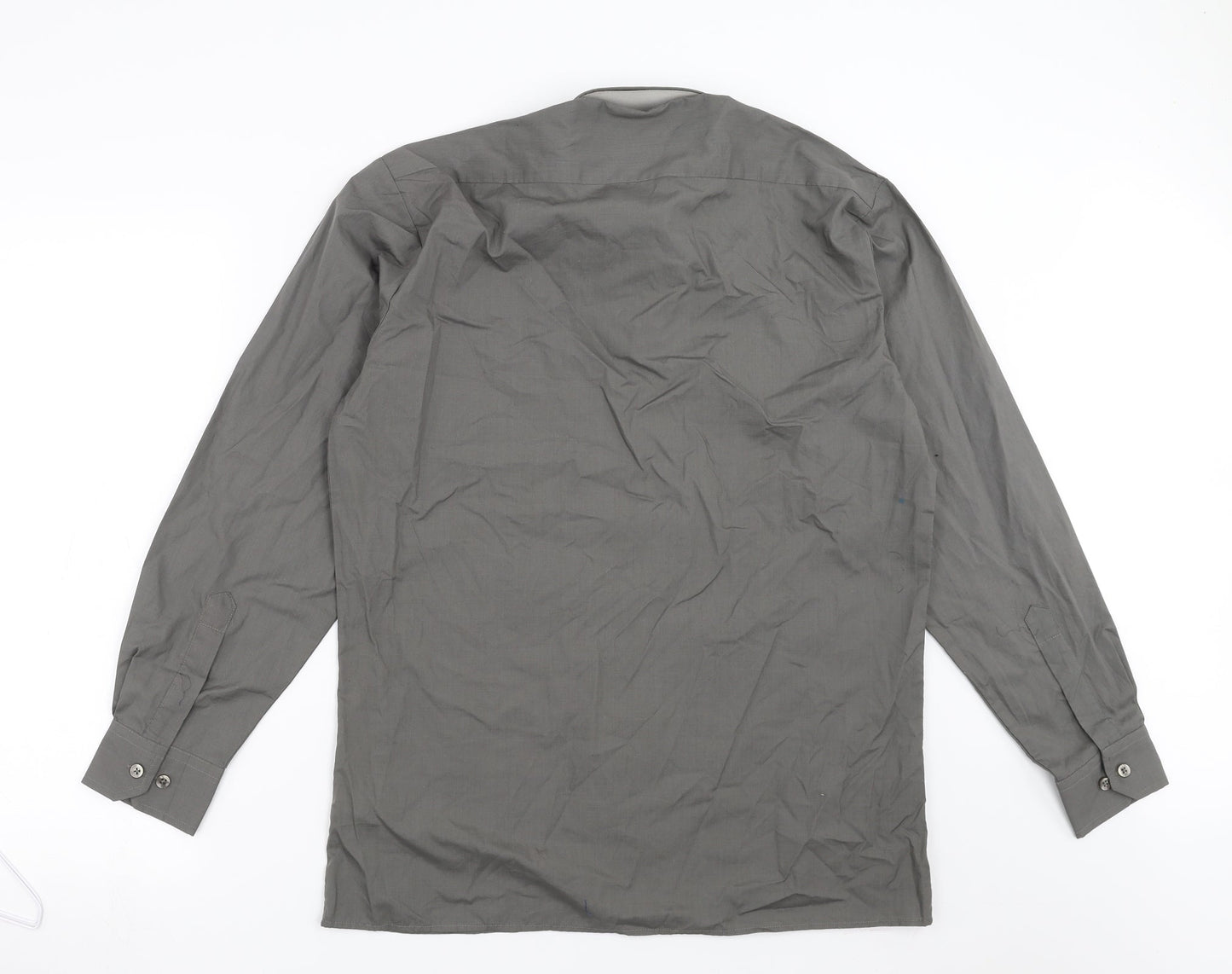 Premier Mens Grey    Button-Up Size 15  - easy care