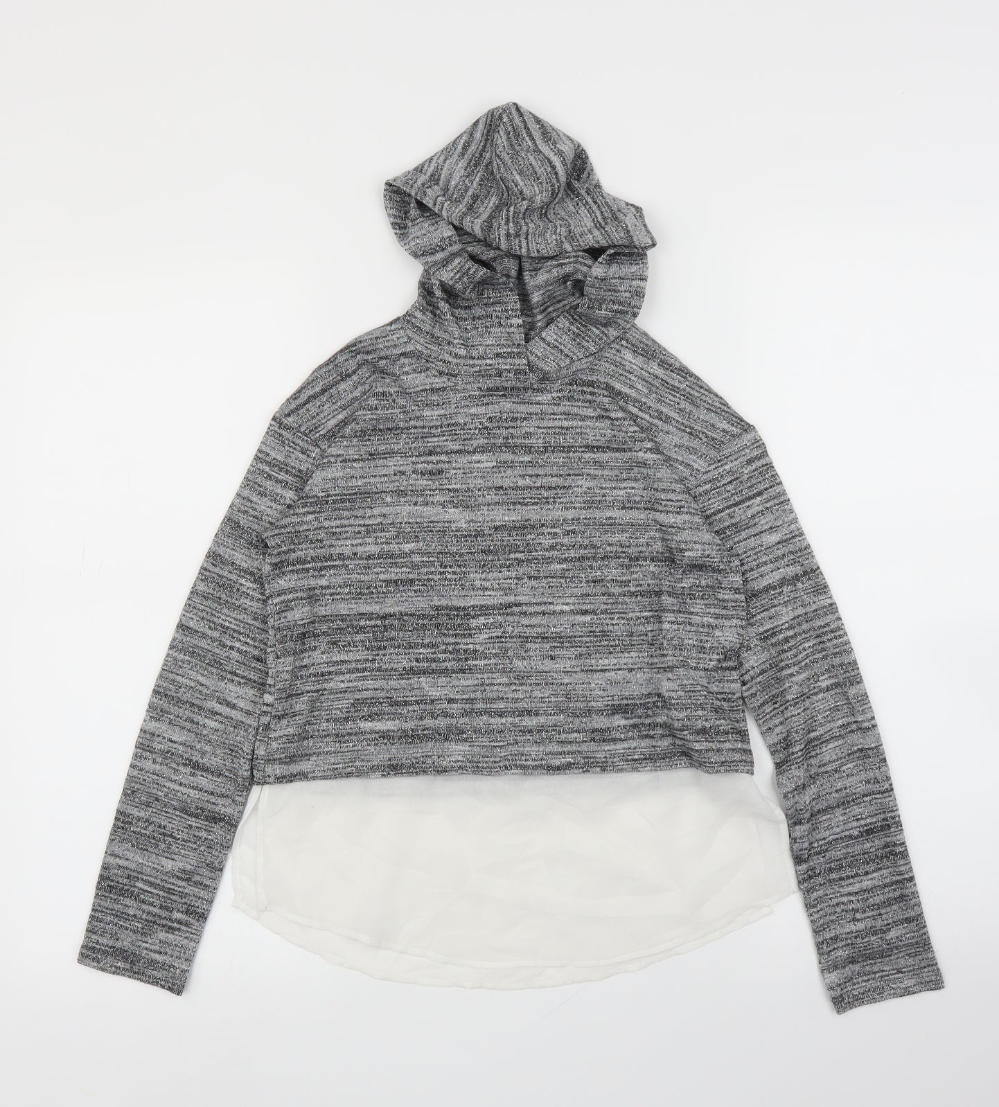 H&M Girls Grey   Basic Blouse Size 11 Years