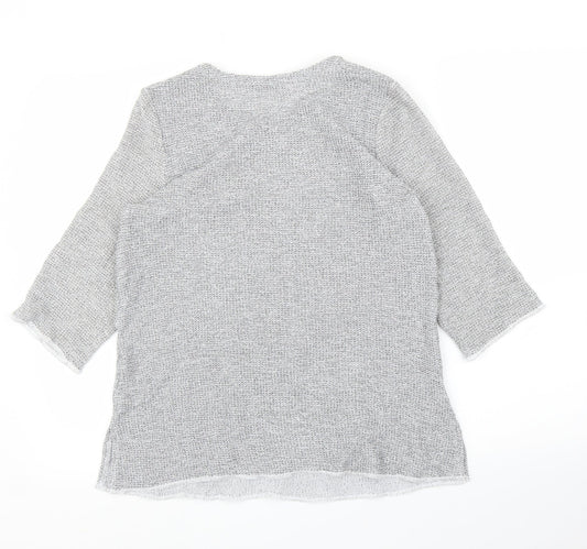 New York Womens Grey   Basic Blouse Size M