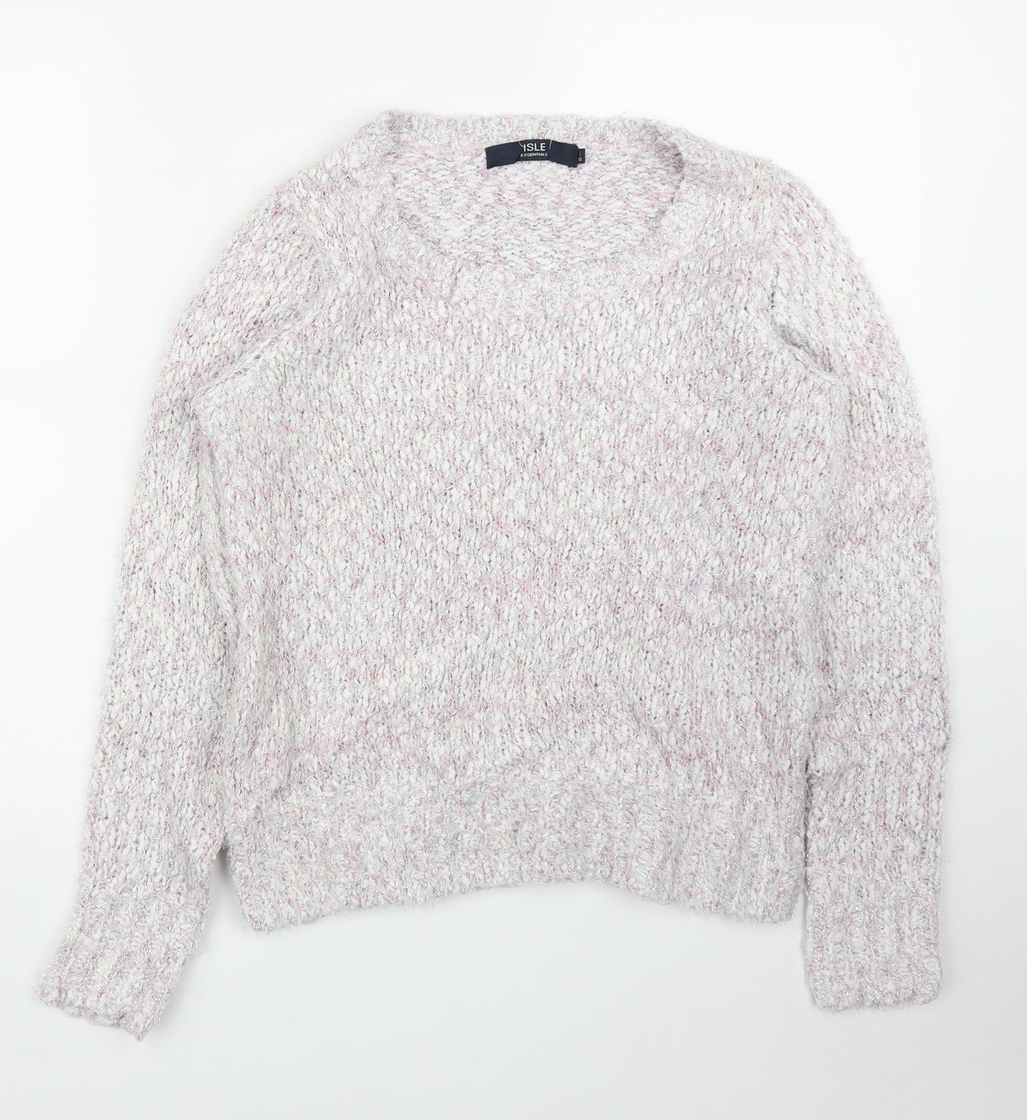Isle Womens Pink   Pullover Jumper Size S