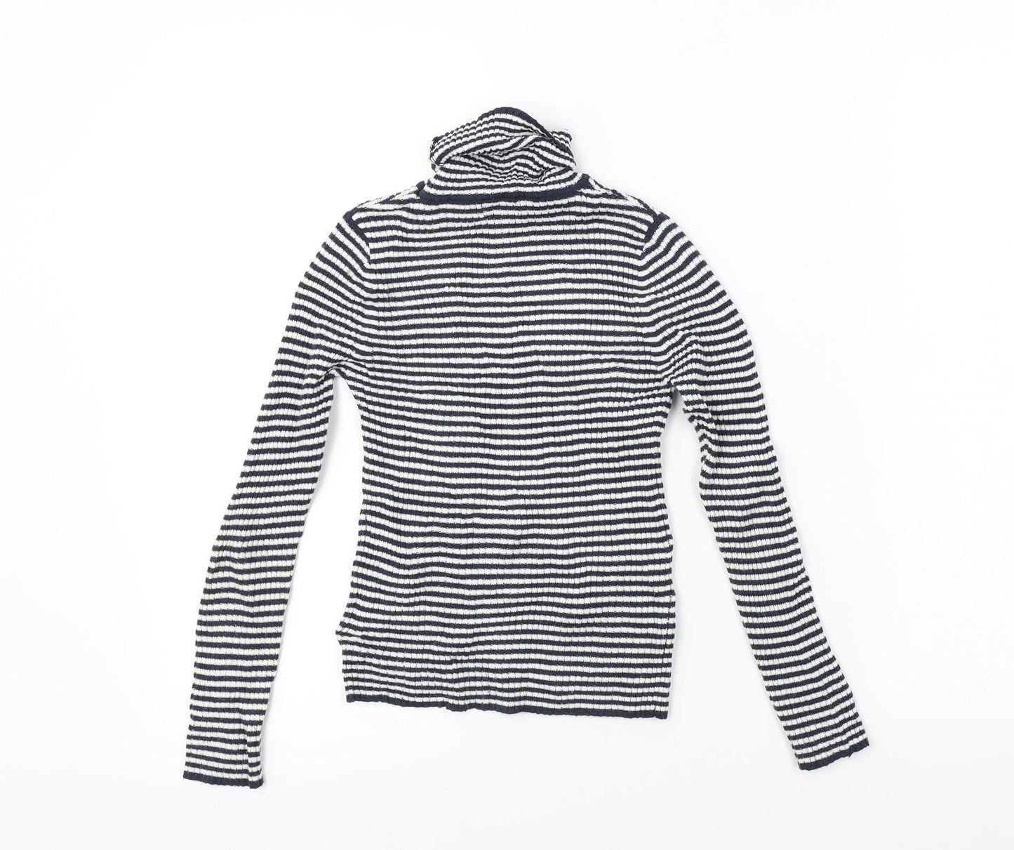 NEXT  Girls White Striped  Pullover Jumper Size 8 Years