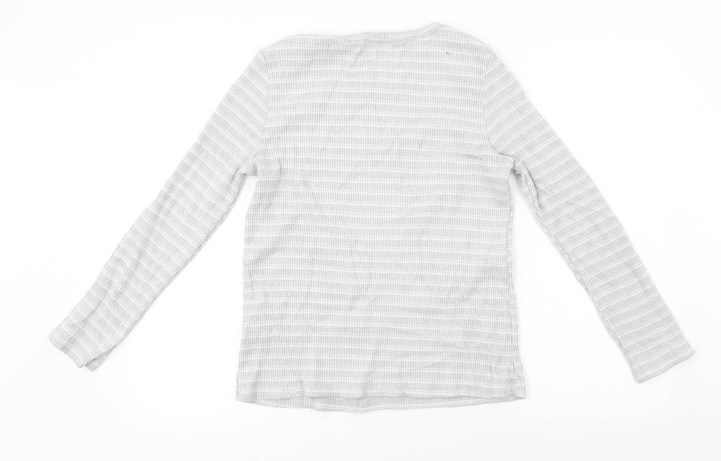 lounge wear  Womens Grey Striped  Pullover Jumper Size 14