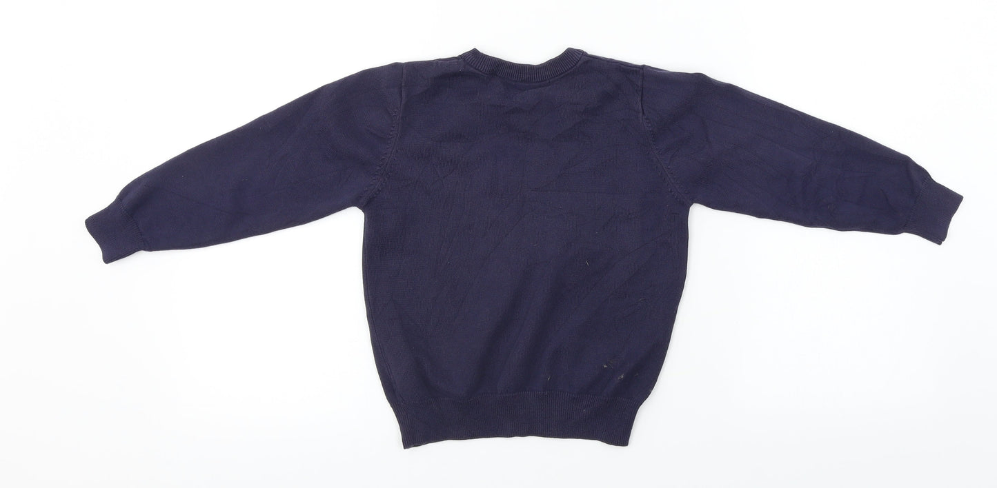 George  Girls Blue   Pullover Jumper Size 5-6 Years