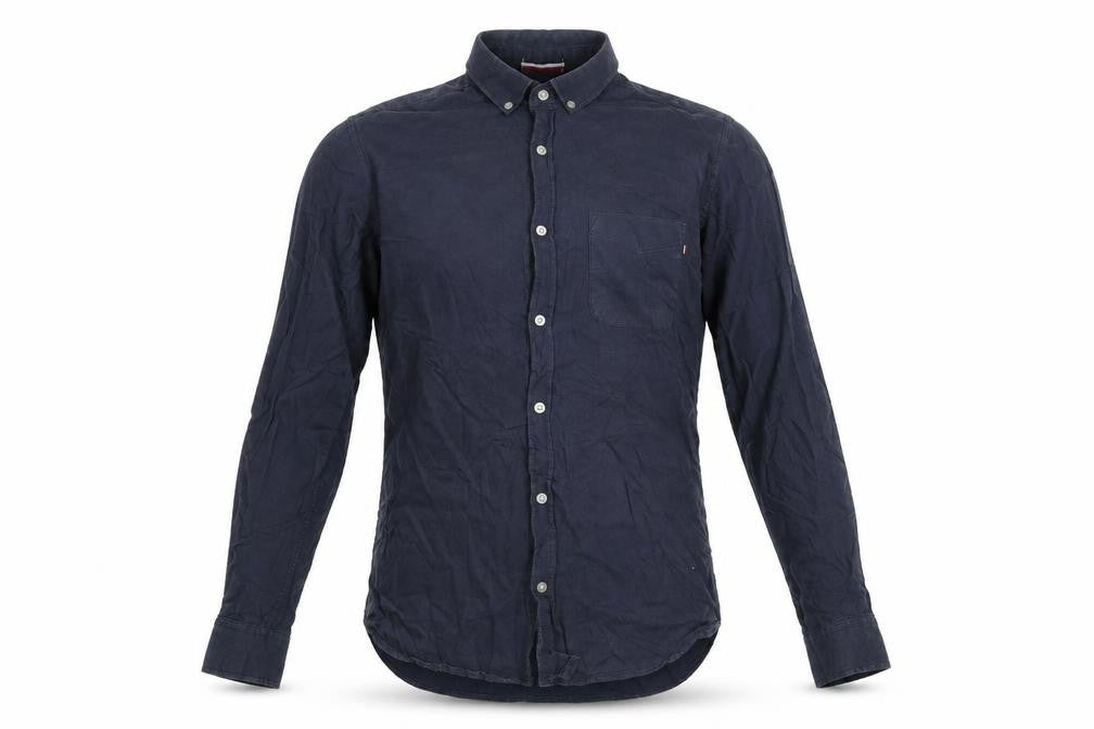 Brunswick Garments Mens Blue    Button-Up Size S