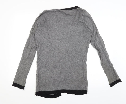 NEXT Womens Grey   Wrap Jumper Size 10