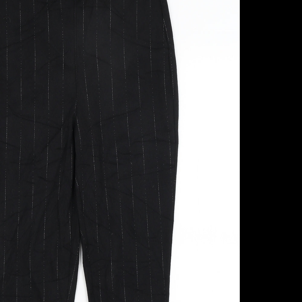 M&S Womens Black   Capri Leggings Size 10 L23 in