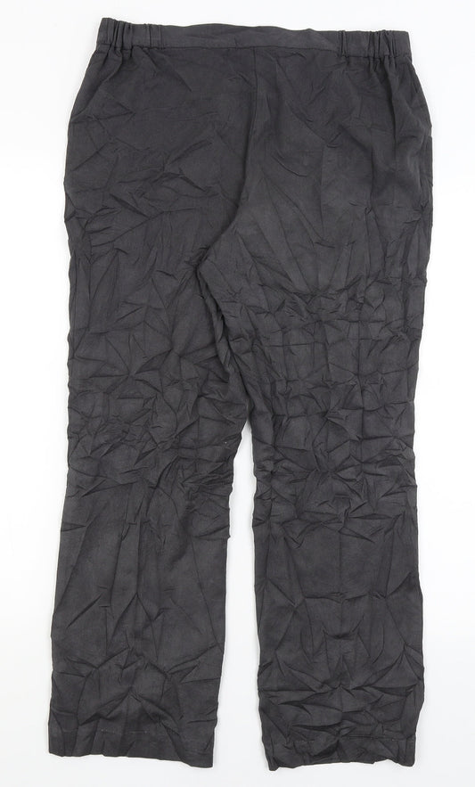 M&S Womens Black   Dress Pants Trousers Size 12 L26 in