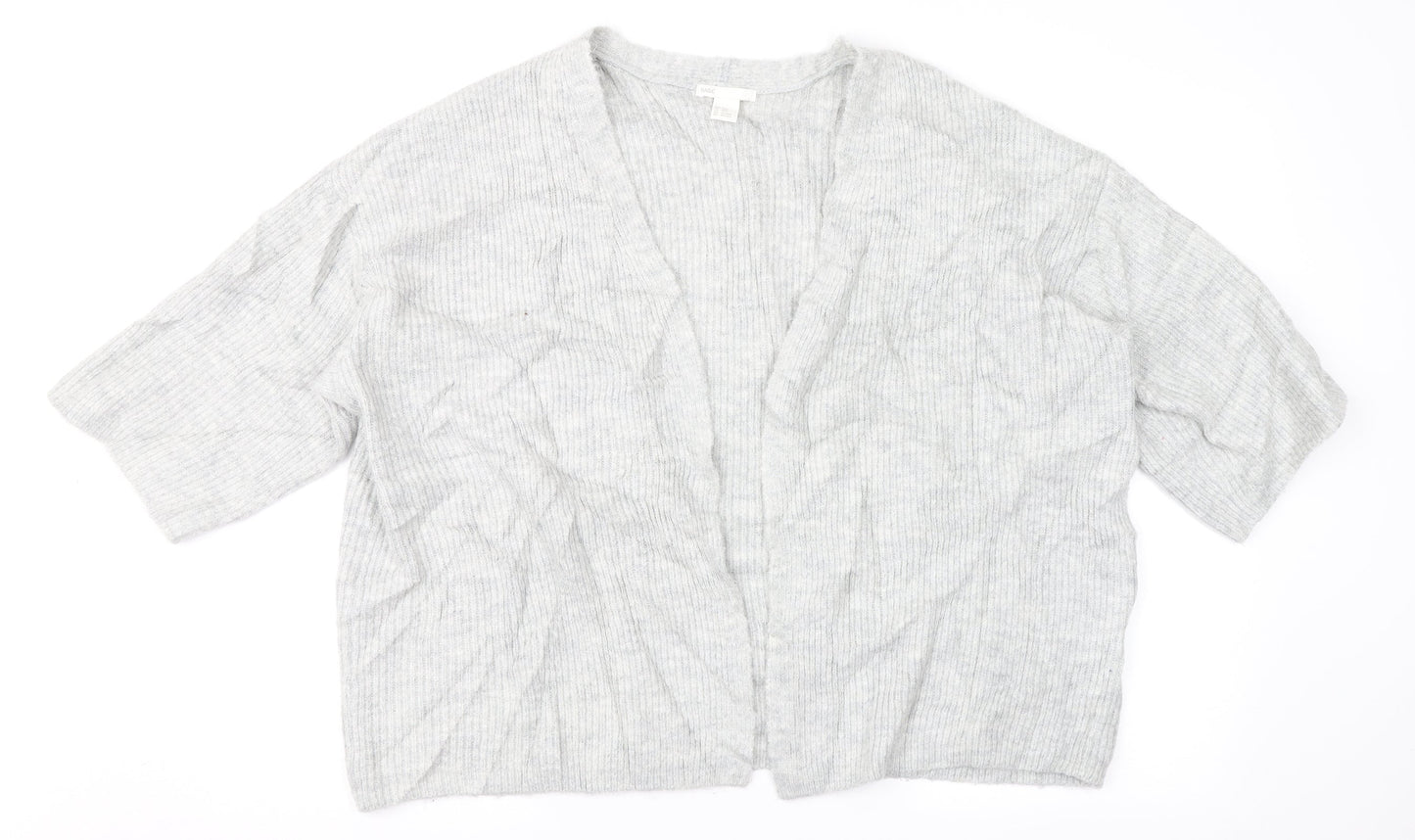 H&M Womens Grey   Cardigan Jumper Size S