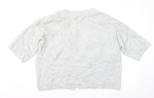 H&M Womens Grey   Cardigan Jumper Size S