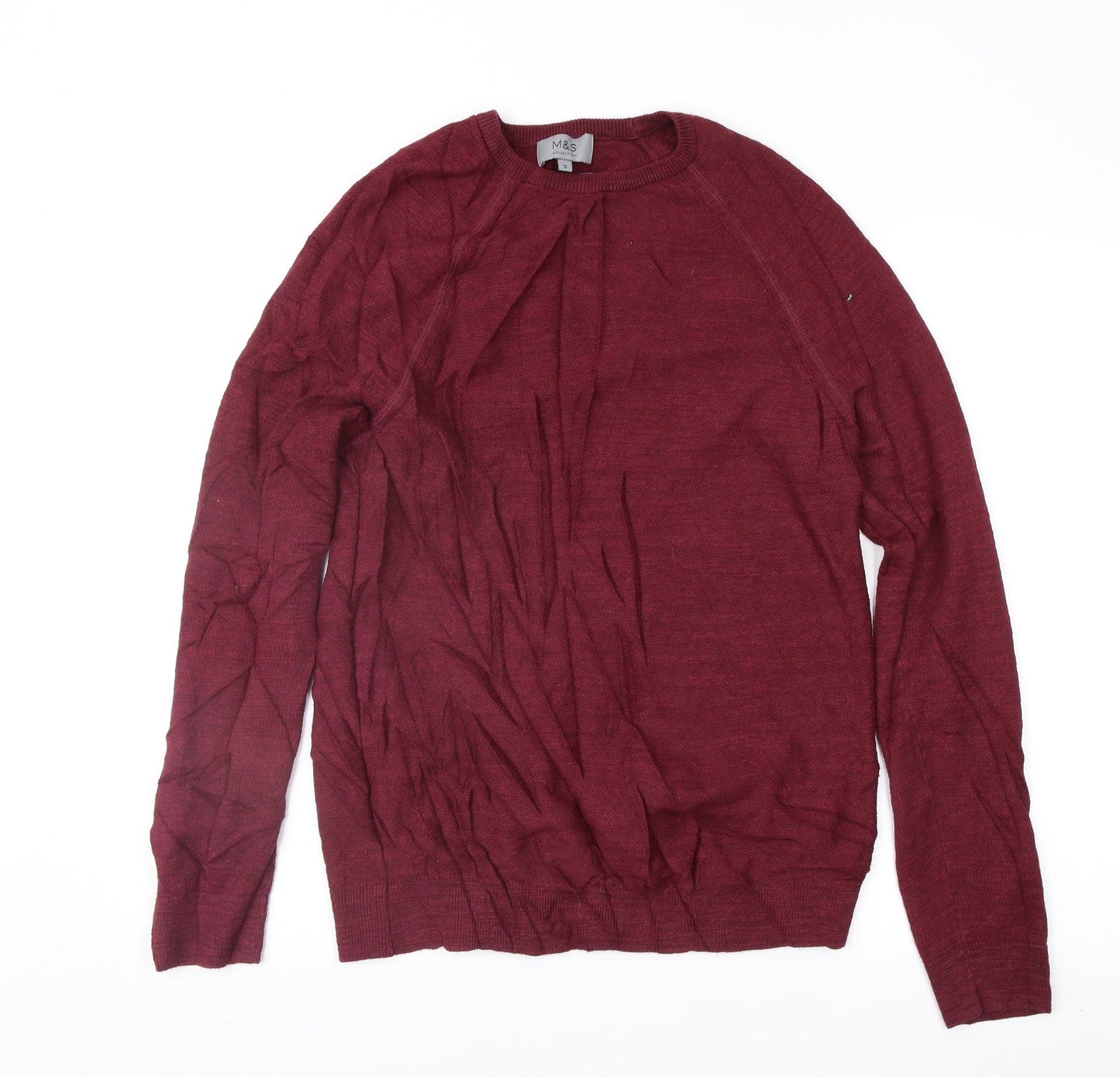Marks and Spencer Mens Purple   Pullover Jumper Size S