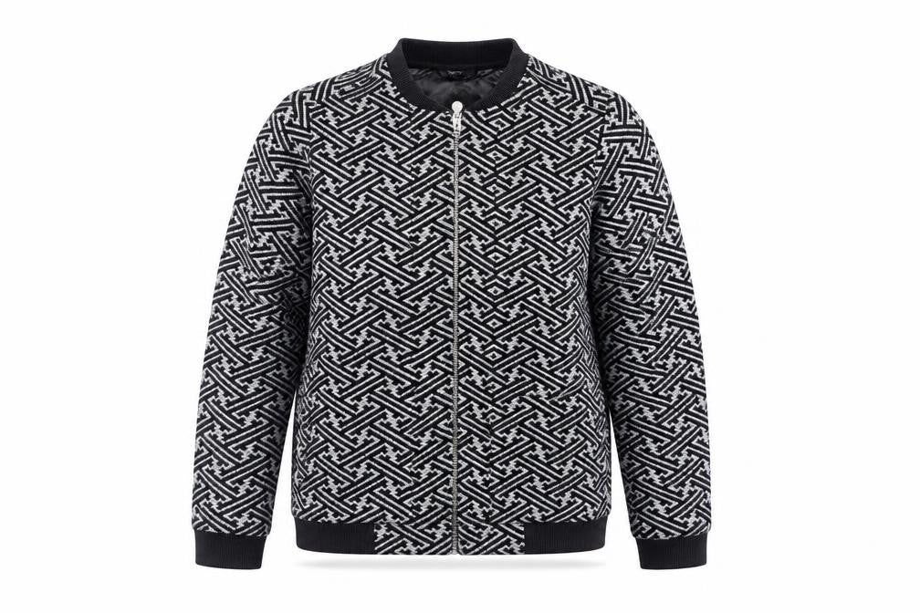 Next Womens Black Geometric  Jacket  Size 10