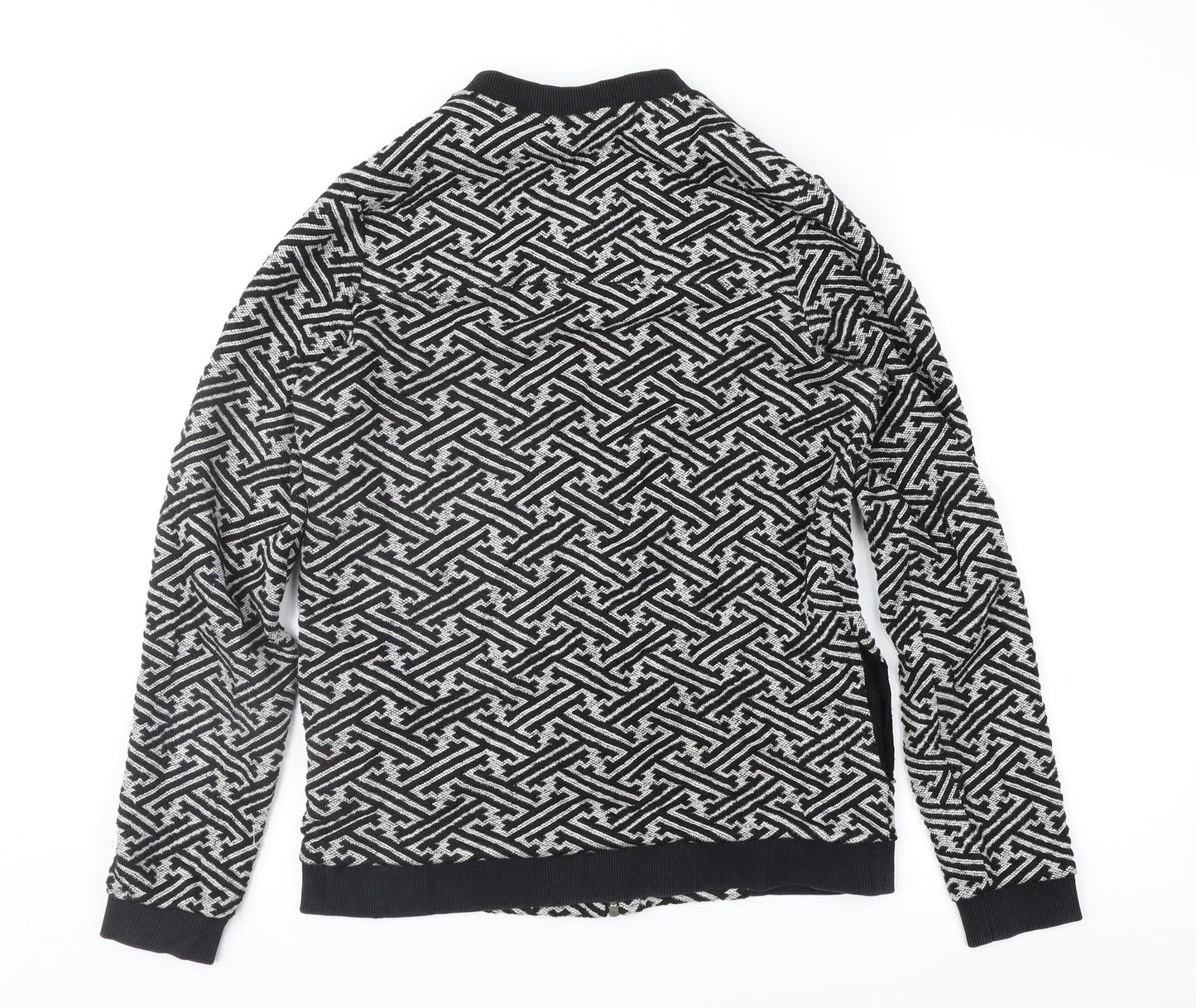 NEXT Womens Black Geometric  Jacket  Size 10