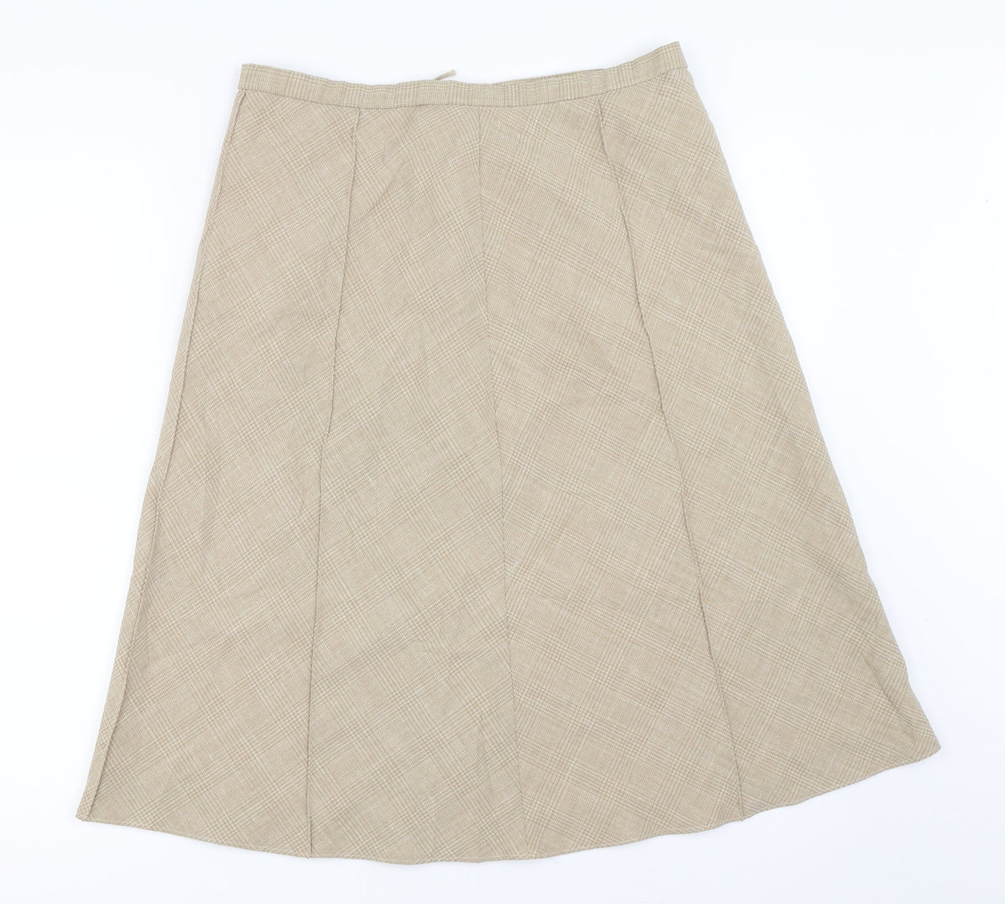 Finnkarelia Womens Beige   Flare Skirt Size 30 in